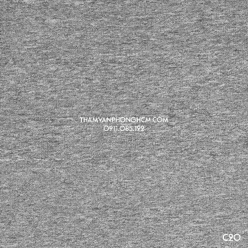 Thảm cuộn một màu trải sàn văn phòng màu xám trắng TC20