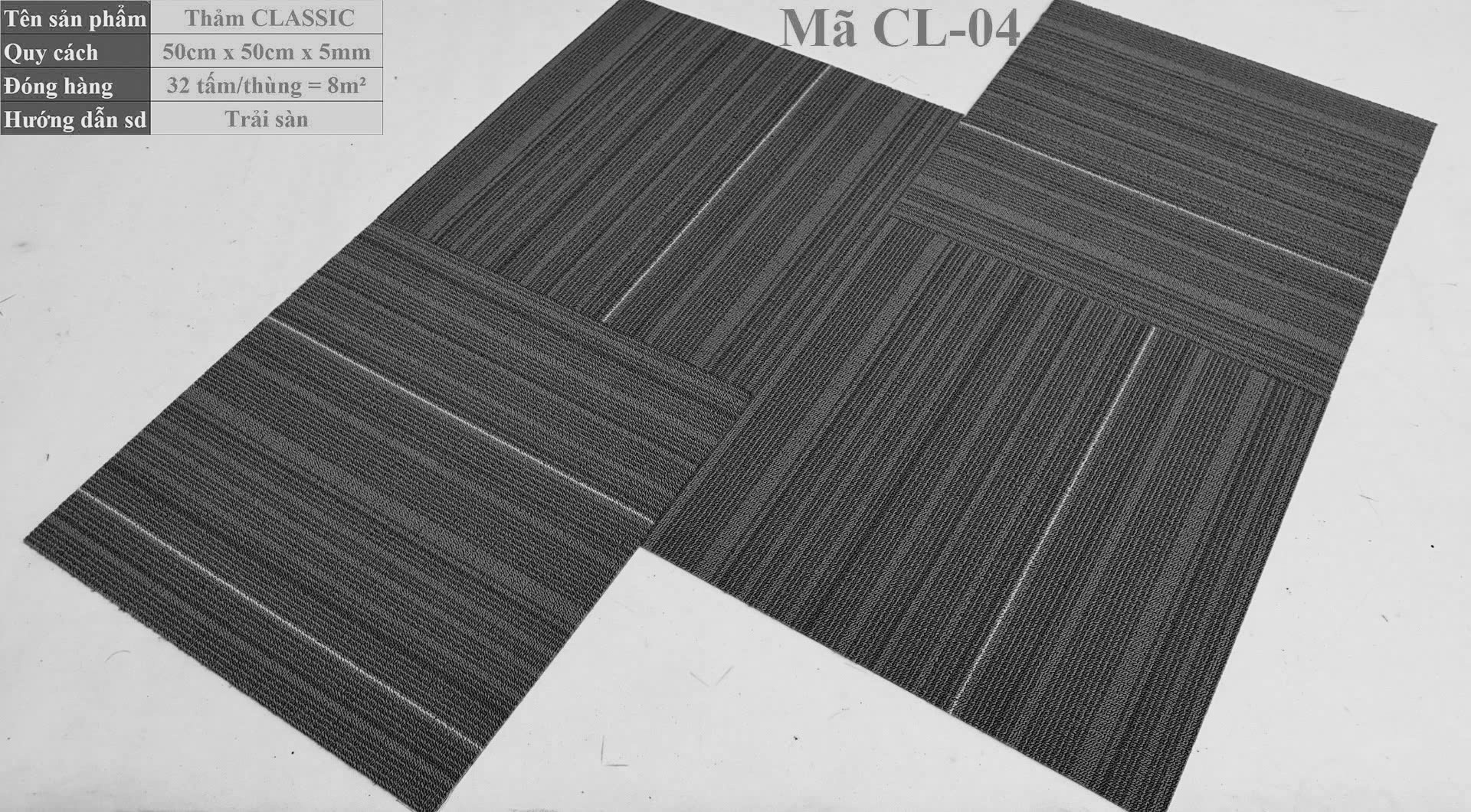 Thảm văn phòng Classic Carpet Tile - CL04