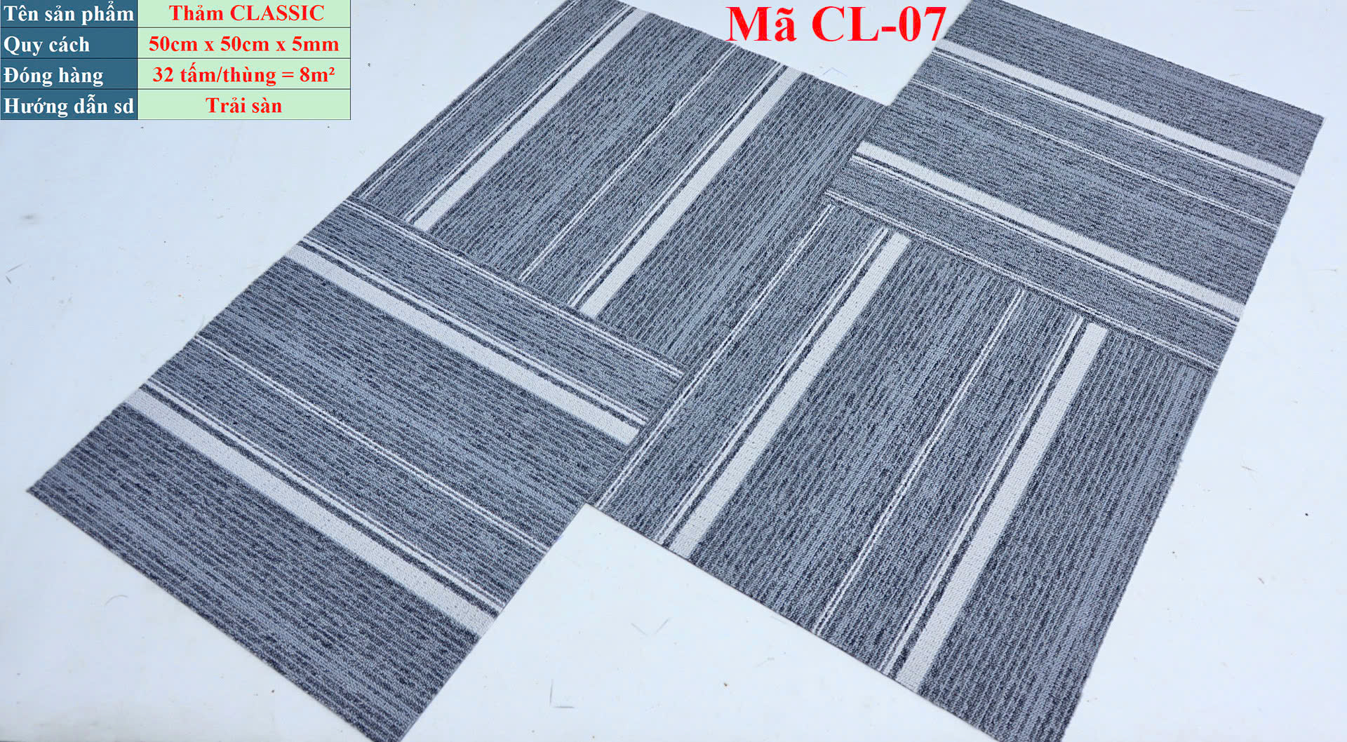 Thảm văn phòng Classic Carpet Tile - CL07
